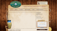 Desktop Screenshot of barnhillpottery.com